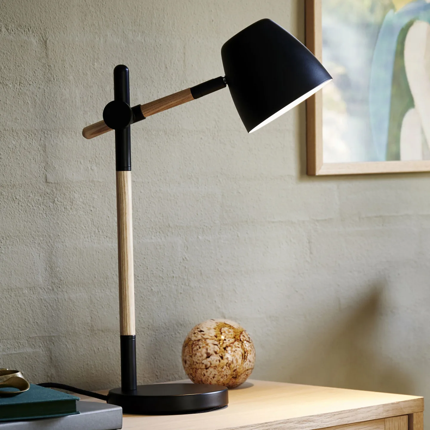 Theo Bordslampa Black - Nordlux - Arbetsrum / hemkontor - Modern - Metall - Med en ljuskälla