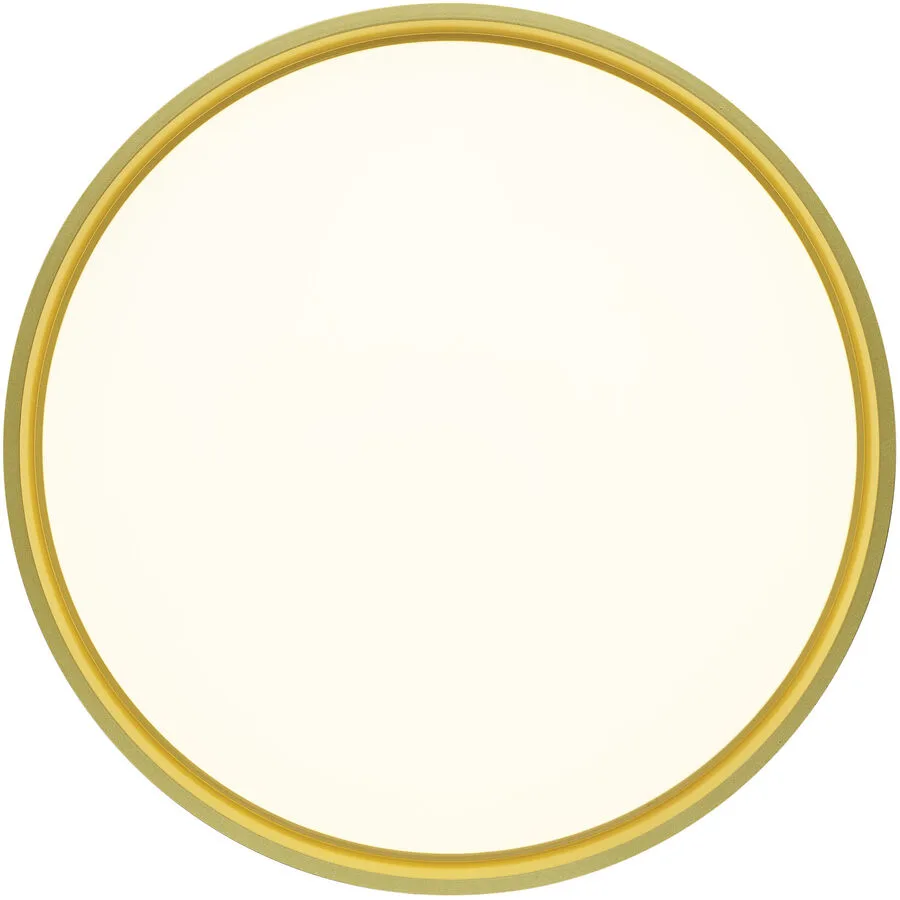 Deckenlampe Nina Gold/Schwarz Eisen 50 cm 9 cm - Farbe: schwarz-gold - LED - Lichtfarbe: Extra warmweiss - LED Energiesparlampen