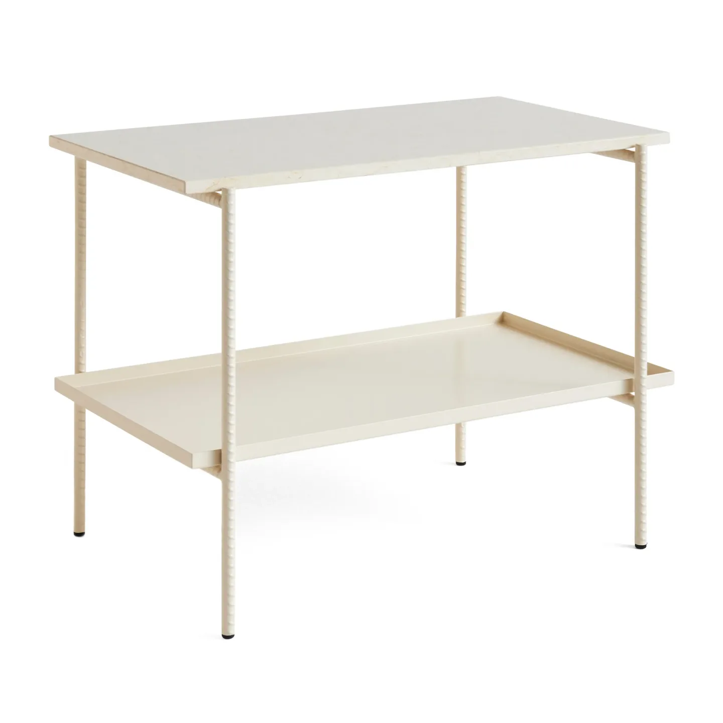 HAY Rebar sidobord 75x44x55 cm Beige marble-alabaster