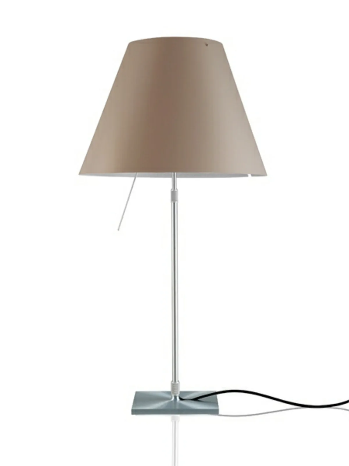 Costanza Bordlampe Alu/Shaded Stone - Luceplan - Stue - Aluminium