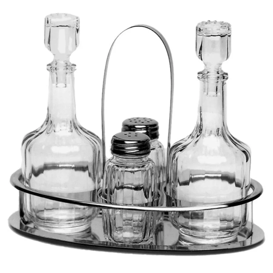 Diverse Salz- und Pfefferstreuer-Set Casalinghi silber Glas/Metall H 16.5 cm Set