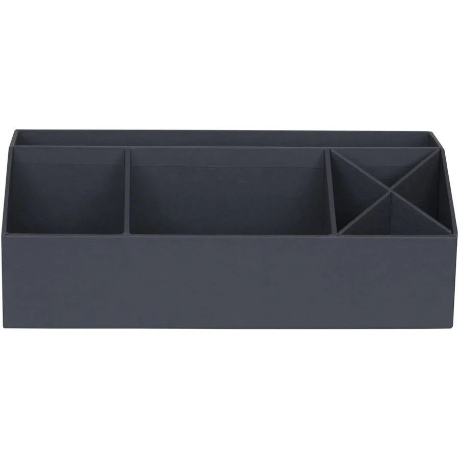 Schreibtischorganizer Bigso Box Grau Papier - Farbe: dunkelgrau
