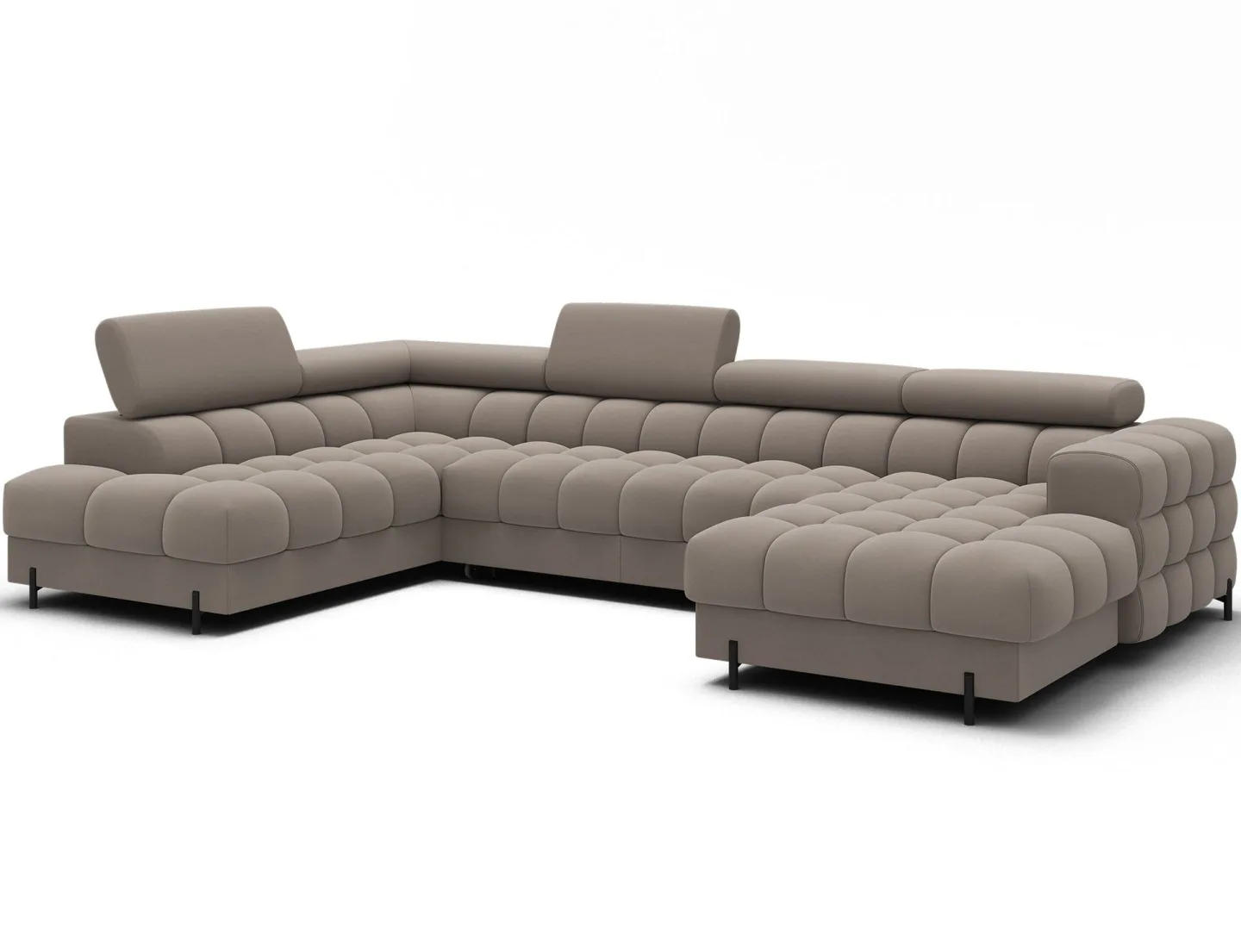 Feraria 6-sits Bubblig Bäddsoffa med Divan och Schäslong förvaring Vänster - Sola 18
