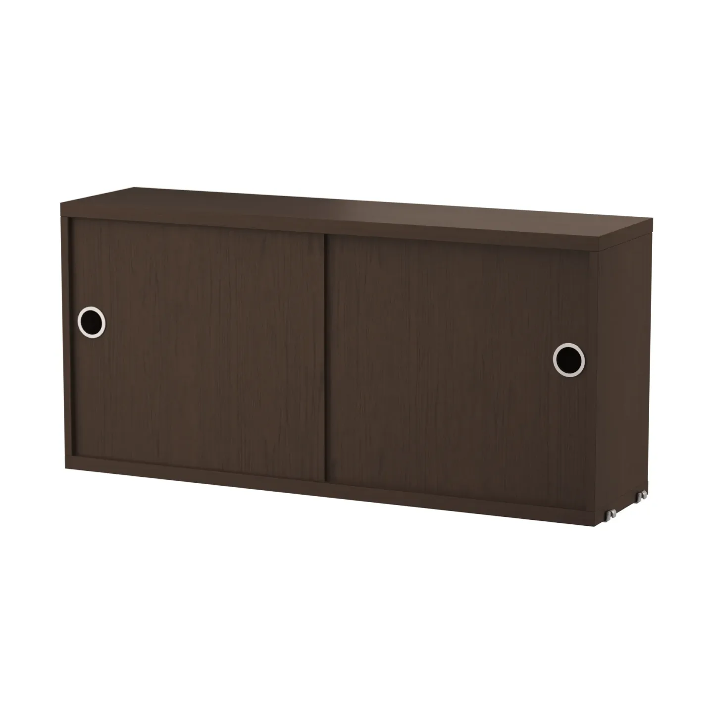 String String Schrank mit Schiebetür Dunkle Eiche, 78x20 cm