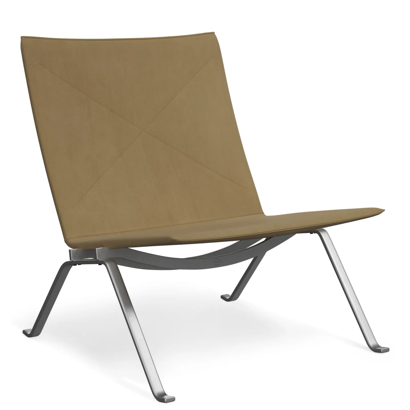 Fritz Hansen - PK22 Chair Haze Leather Beige - Fåtöljer - Poul Kjærholm - Beige - Trä