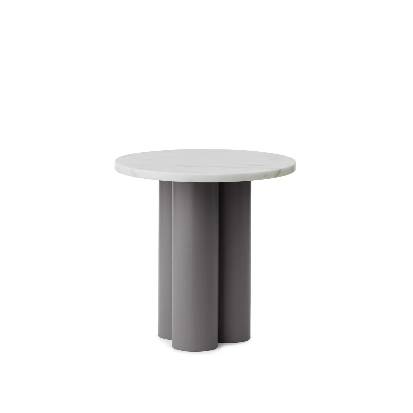 Normann Copenhagen - Dit Table Grey - White Carrara - Sidobord - Mönstrad,Grå - Metall/Sten