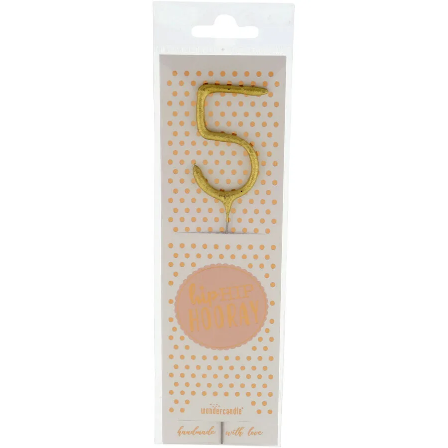 Tortendekoration Office gold Draht H 21.5 cm