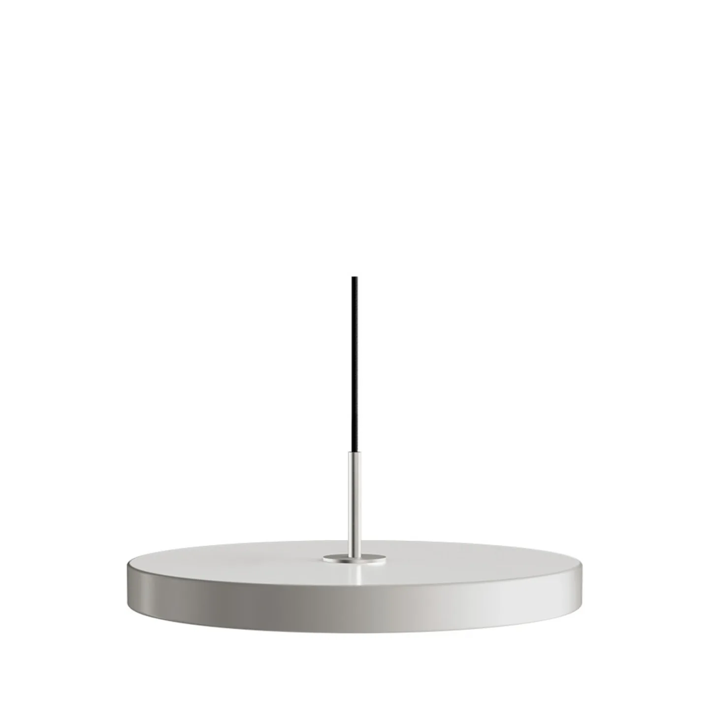 Asteria Plus Pendelleuchte, Ø 43 cm, hellgrau/Stahl - UMAGE - Wohnzimmer - Metall