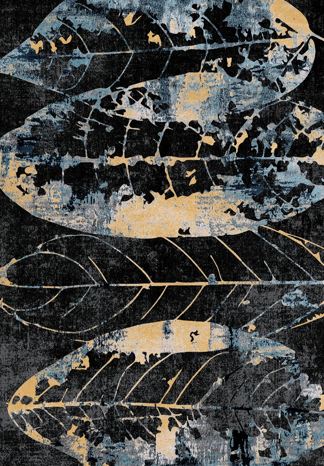 Wilton-teppe - Nyx (svart/multi) (Størrelse: 160 x 230 cm)