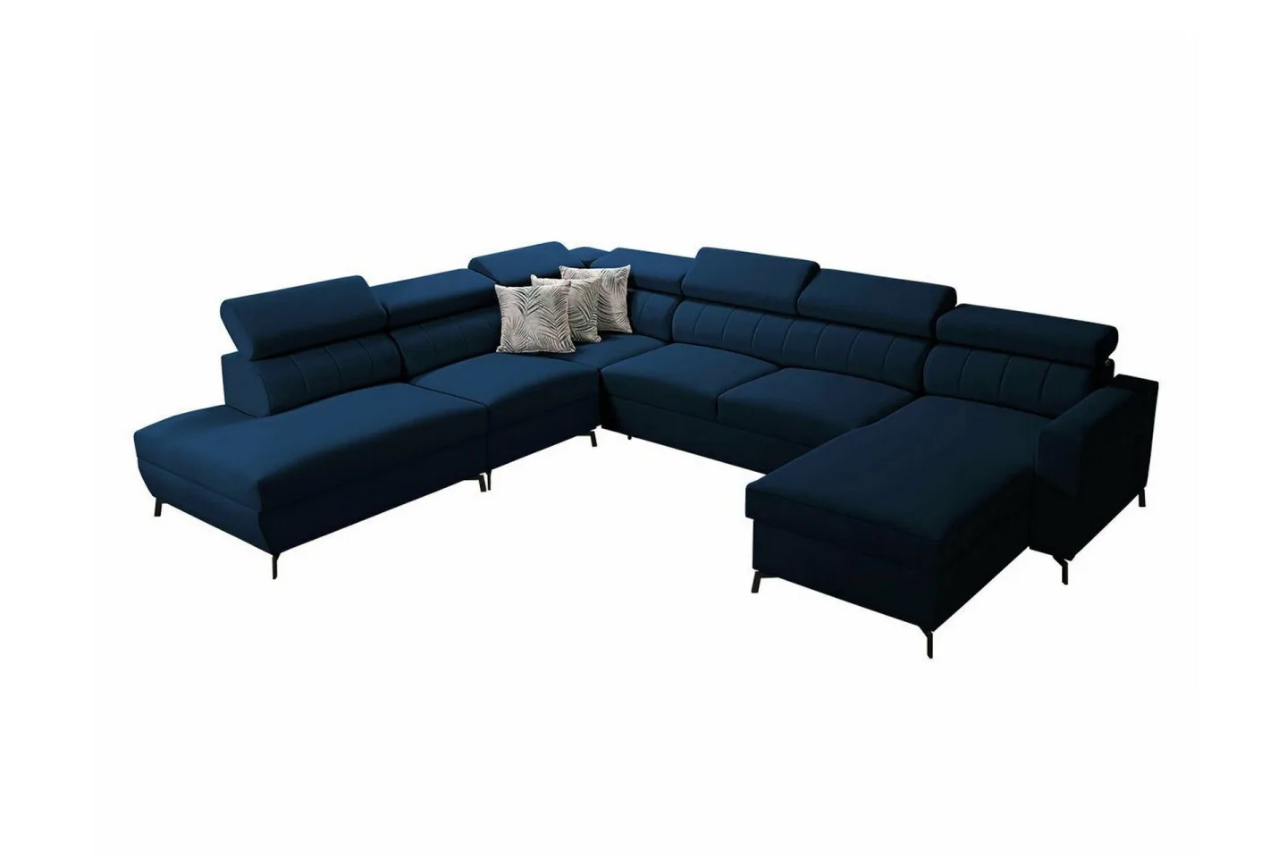 Galbally 5-sits Hörnbäddsoffa Dark blue -