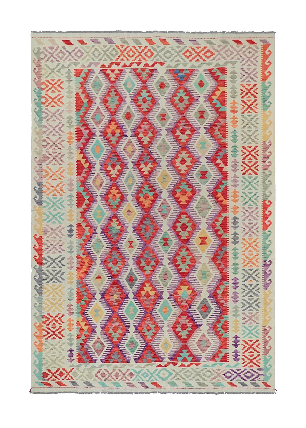 Orientalsk Teppe - Vegi Kelim Hand Woven - 200 x 295 cm (Størrelse: 200 x 295 cm)