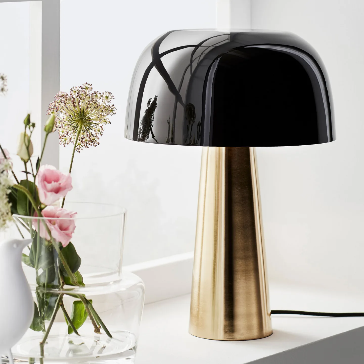 Blanca Bordlampe Bronze/Sort - Markslöjd - Stue - Design - Metal - Med skærm
