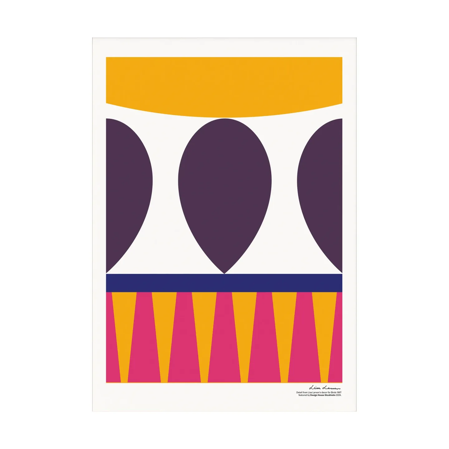 Design House Stockholm Birds 1967 poster 50x70 cm No. 1
