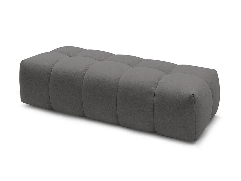 Hocker BOBOCHIC MONT-BLANC 66x180x48cm stoff chiniert dunkelgrau