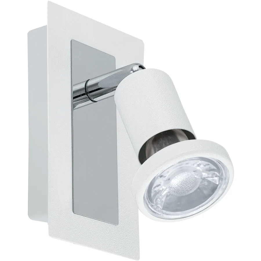Eglo Spot Sarria Weiss/Grau Stahl 6 cm - Farbe: weiss/chrom