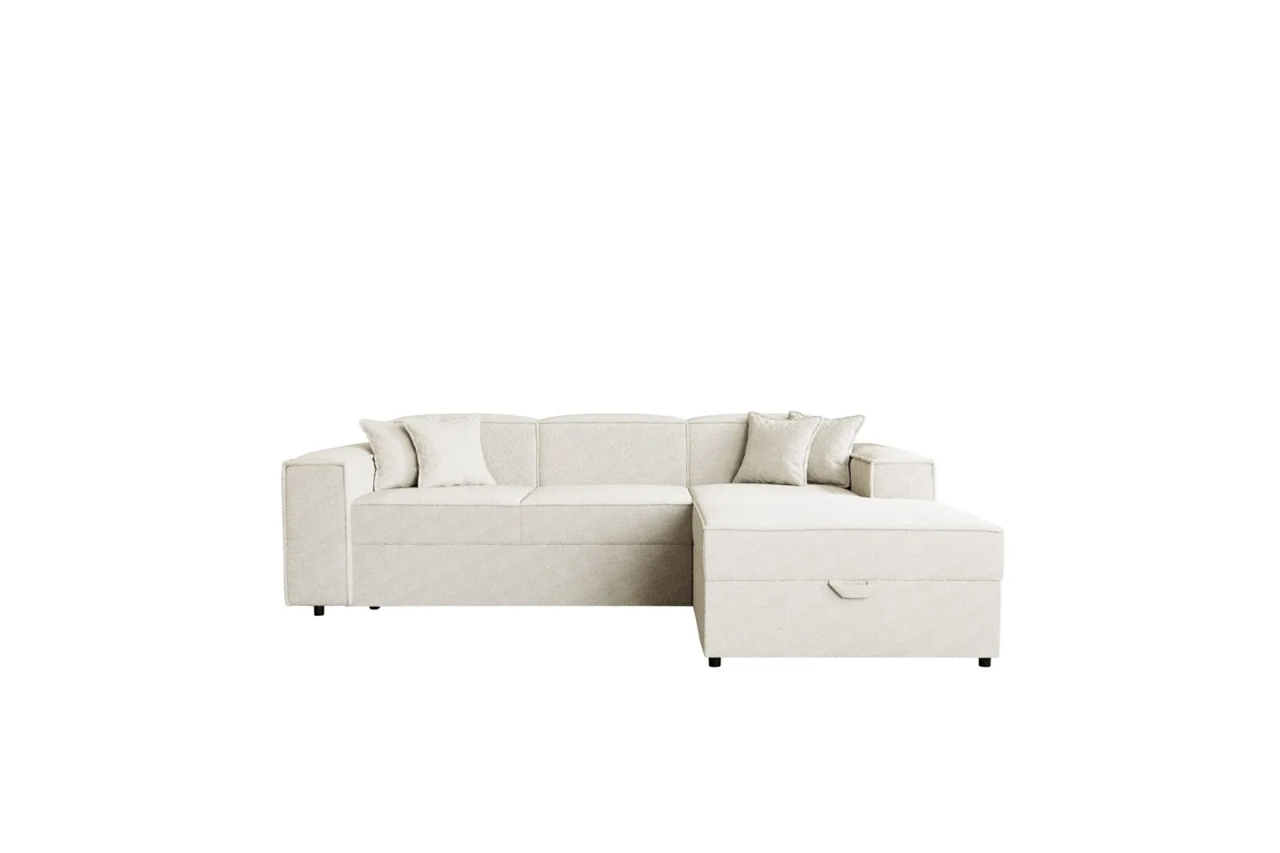 Bizantine Bäddsoffa m. Divan 3-sits - Vit