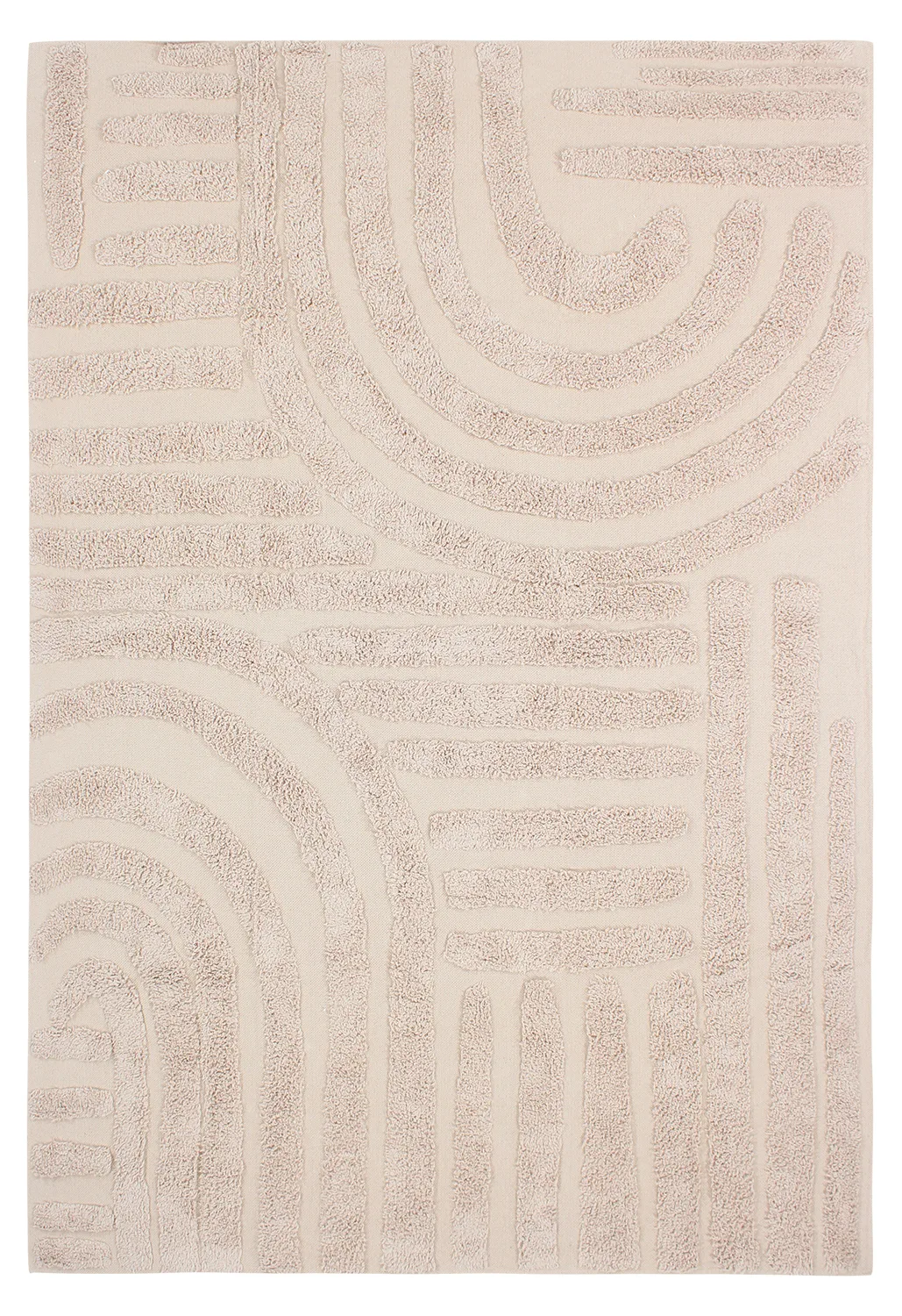 Ryetepper - Margo Natural Cotton Shaggy (beige) (Størrelse: 160 x 230 cm)