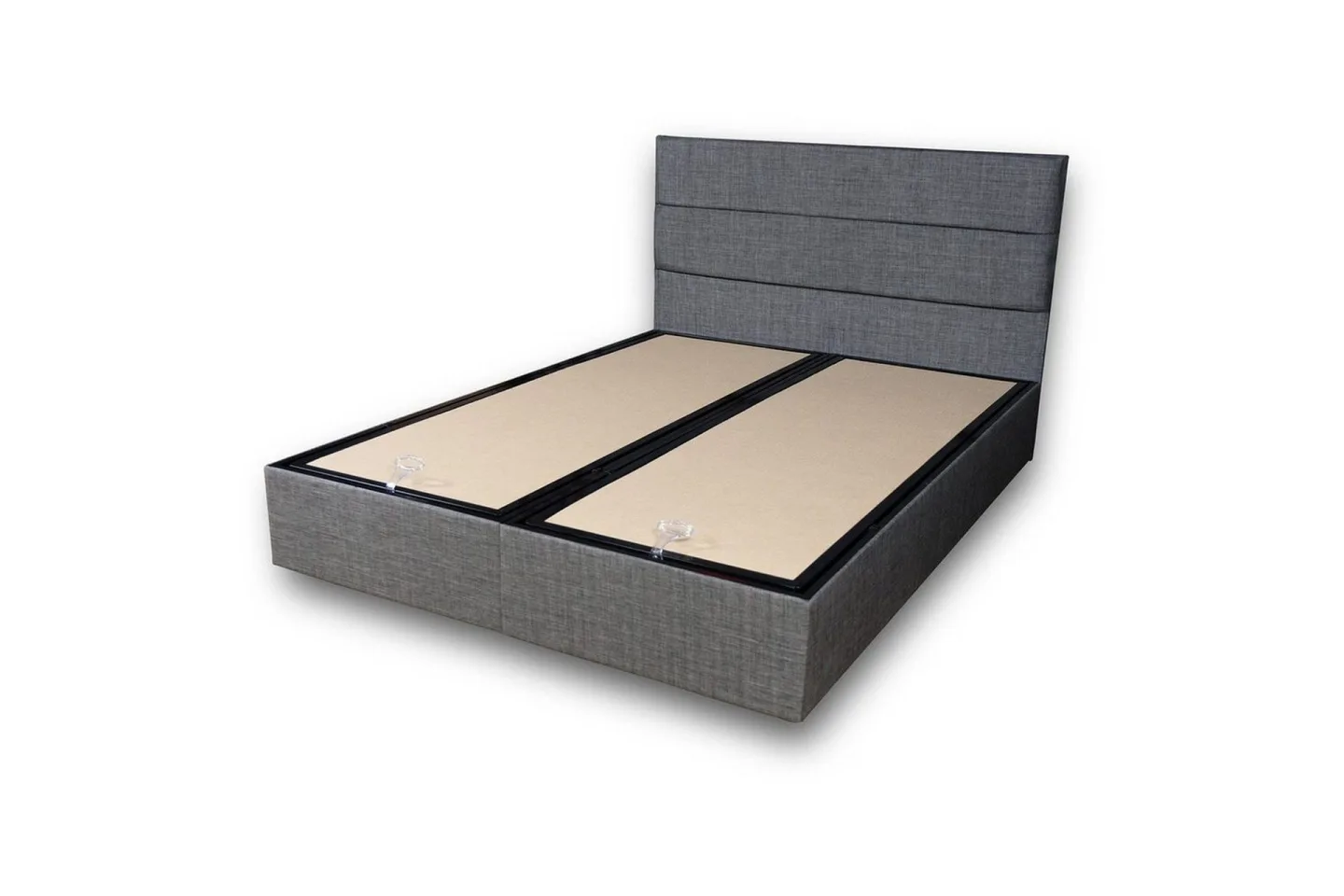 Dubbel Sängram & Sänggavel Argentu Grey - 140 x 190 x 38 cm