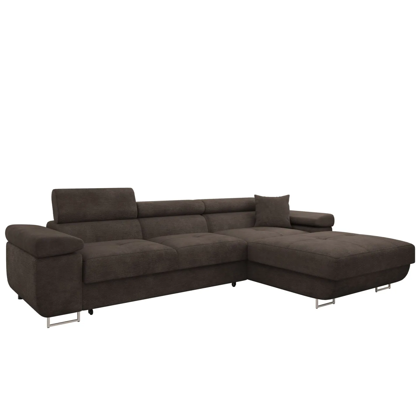 Gabina 3-sits Bäddsoffa med divan - brun