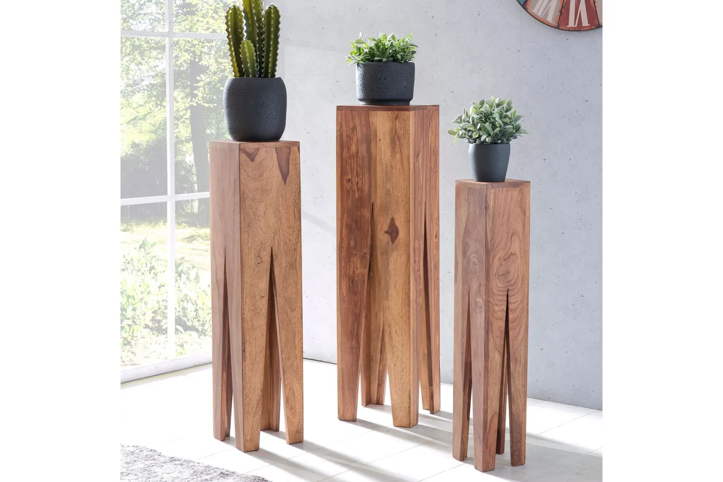 Monseratt Satsbord 3-pack - Trä/natur
