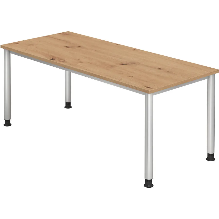 Schreibtisch Office Asteiche Holzwerkstoff Höhenverstellbar B 180 T 80 cm
