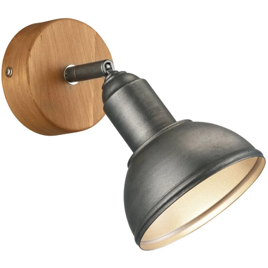Spot Sair Grau Metall 11.6 cm 20.5 cm - Farbe: Nickel