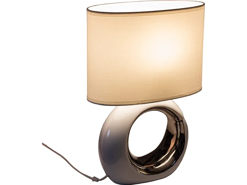 Tischlampe GLAM 41cm 60W weiss