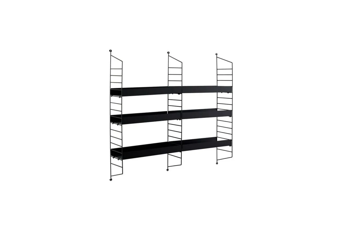 Hyllor Homitis Pira Hylla 98 cm Svart -