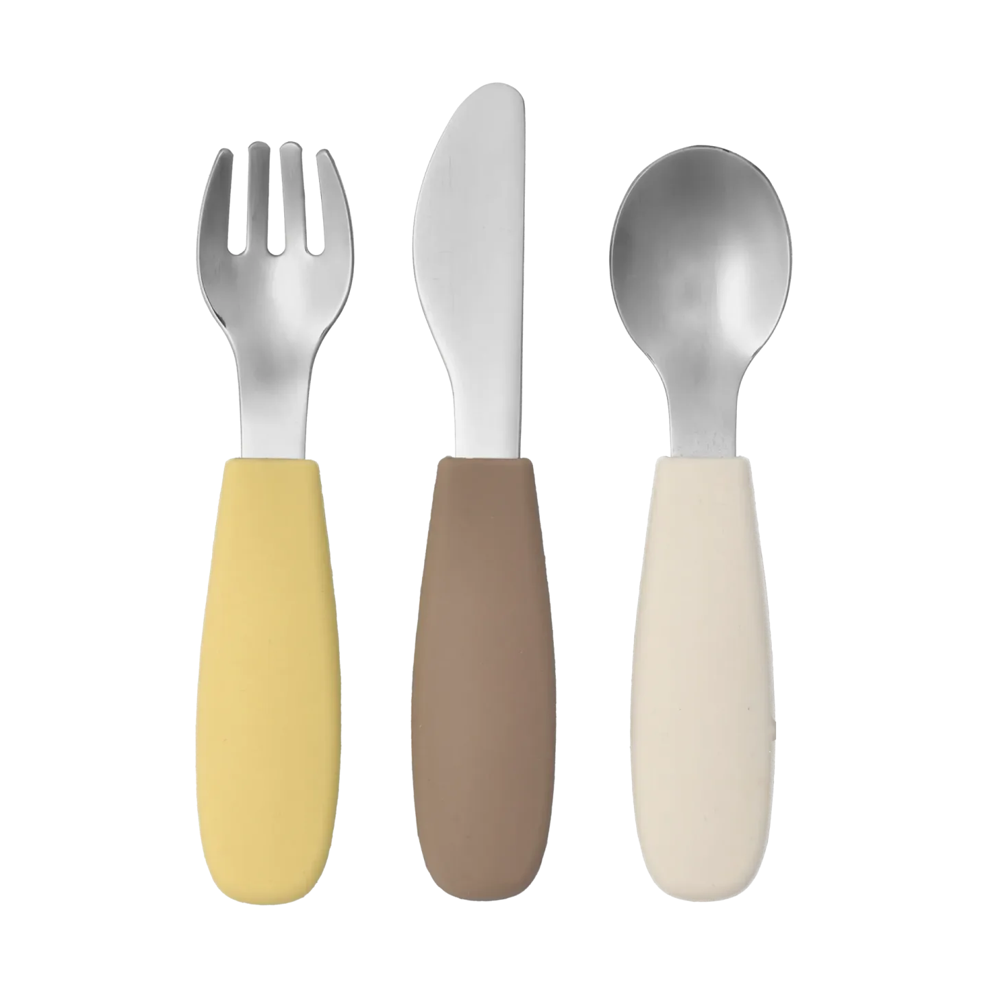 Scandi Living Dine Besteckset Silikon 3 Teile Taupe