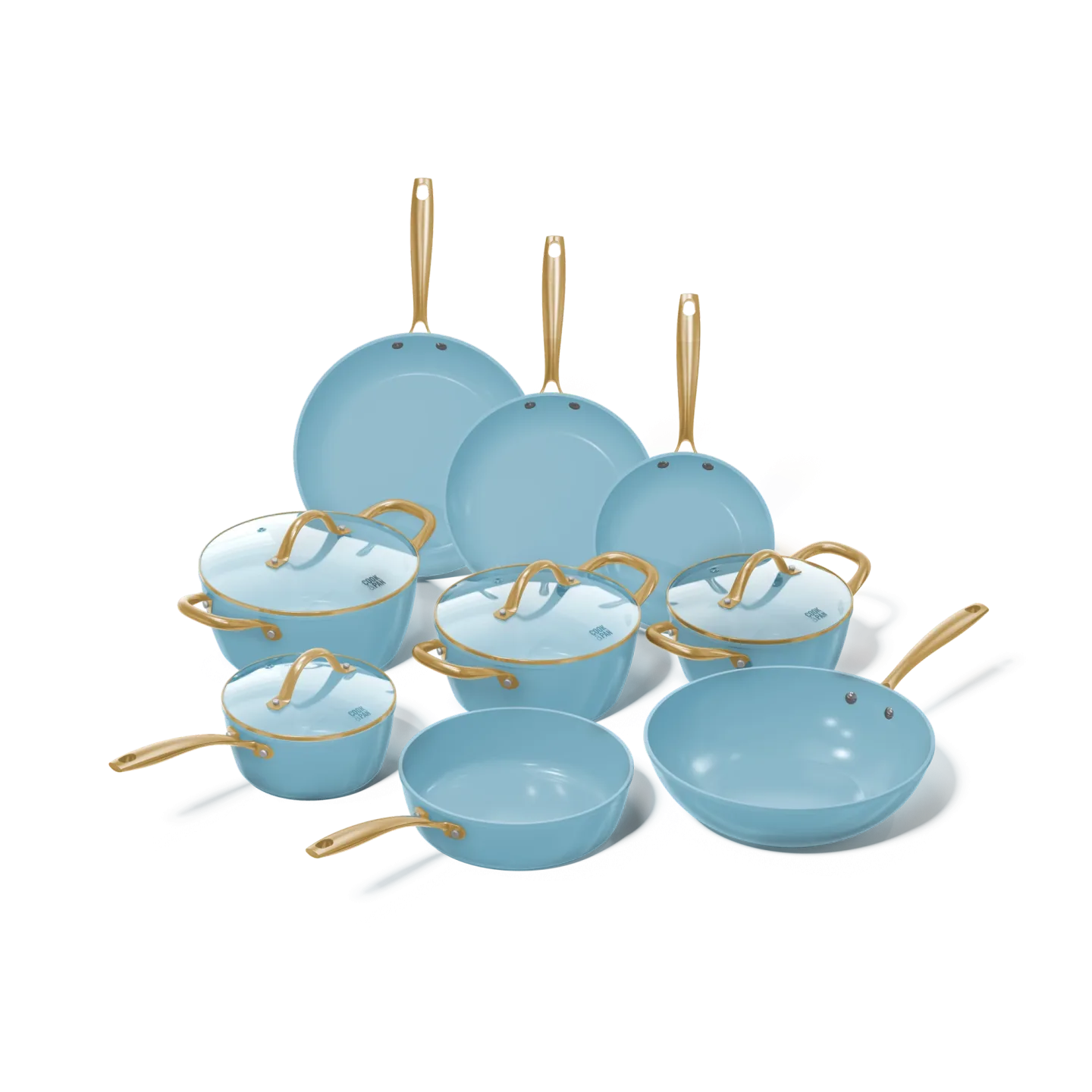 Ocean Blue Topfset und Pfannenset 9-teilig