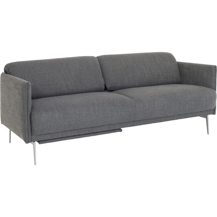 Sofa Lumin Ohne Polyester Stoff graublau B 194 T 80 cm