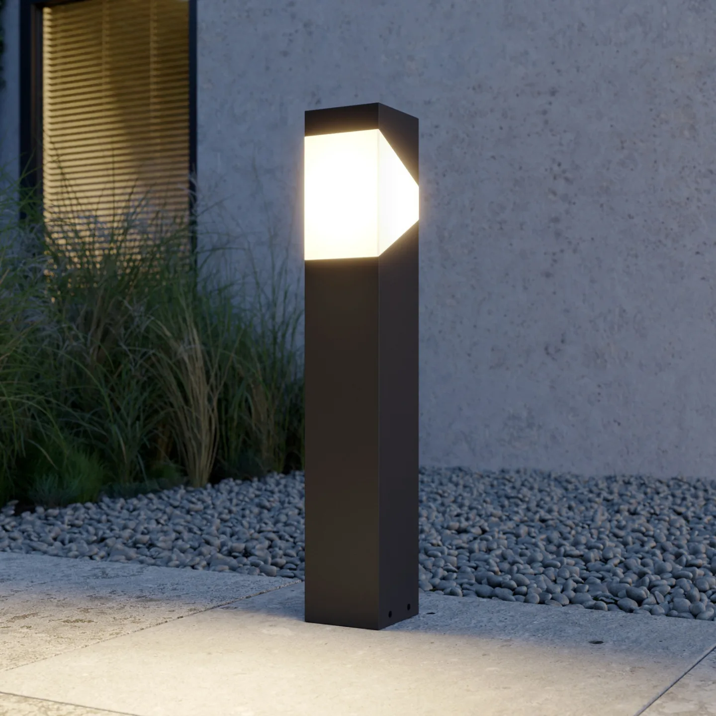 Kiran Udendørs Havelampe H60 Graphite - Lucande - Terrasse - Moderne - Aluminium - Med én lyskilde