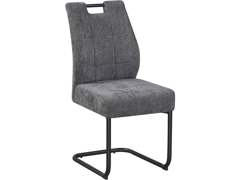 Stuhl LEWIS II Stoff dunkelgrau