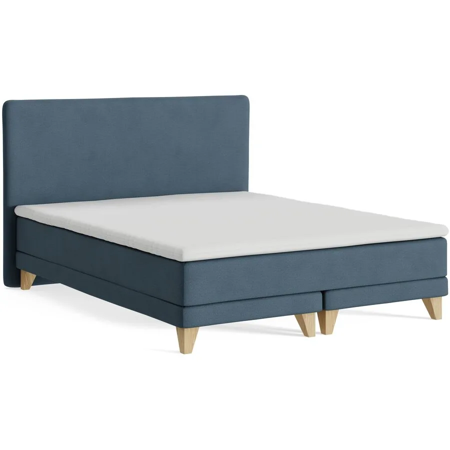 Boxspringbett President Blau Stoff 160 x 200 cm - Möbel Konfigurator: Traummöbel individuell zusammenstellen