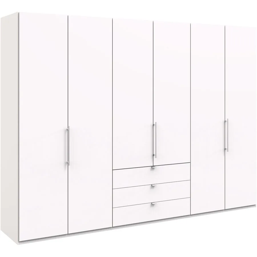 Kleiderschrank Folt weiss Holzwerkstoff B 300 cm