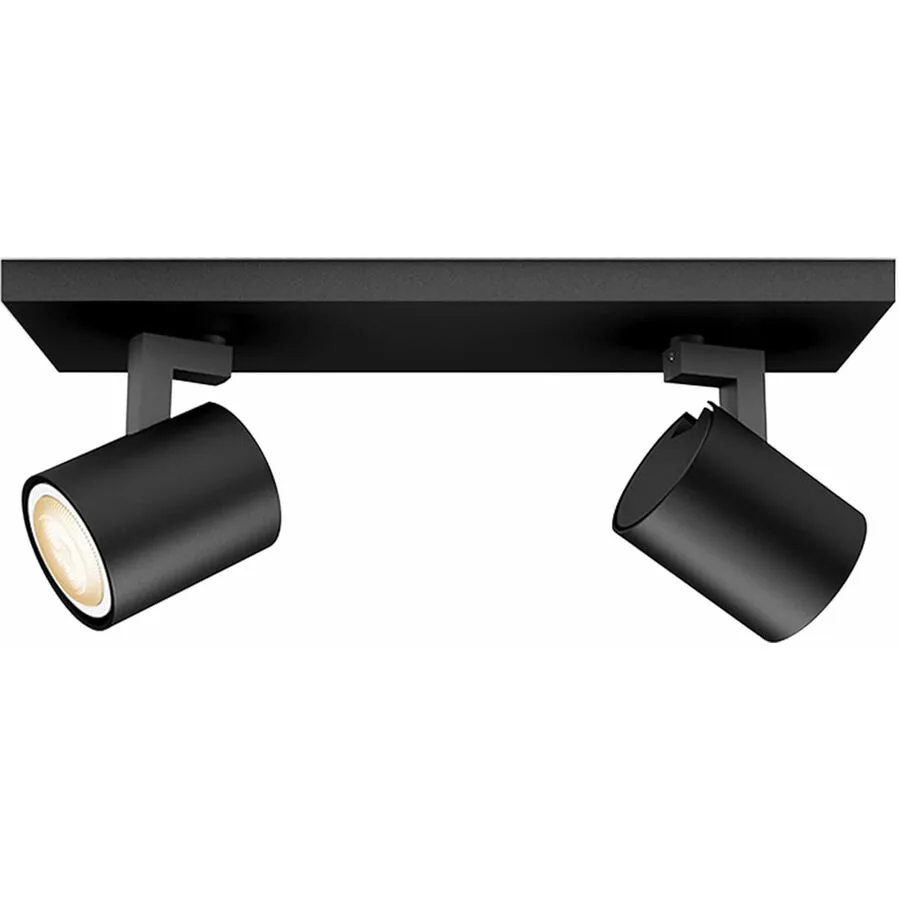 Runner Hue Bar/Tube 2x4,2W White Amb. Black - Philips Hue Philips Hue Runner - Wohnzimmer - Modern - Aluminium - Mehrflammig
