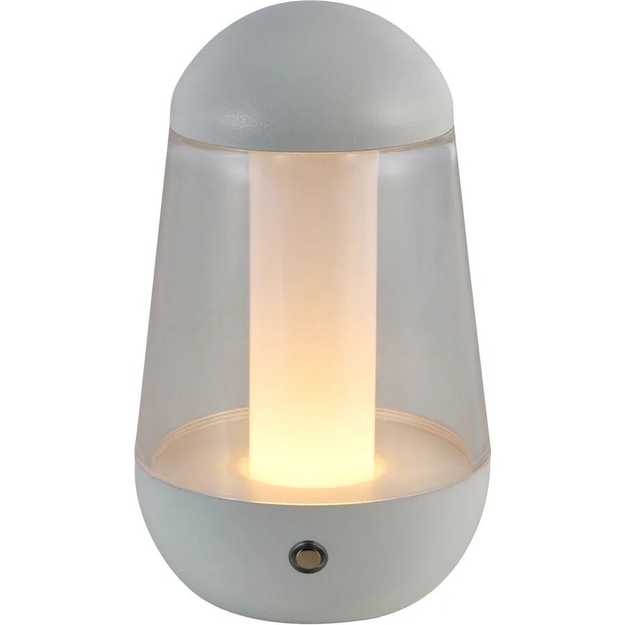 Tischlampe Kim Aluminium weiss 3.3W LED - LED - Lichtfarbe: Extra warmweiss - Helles Neutralweiss - LED Energiesparlampen