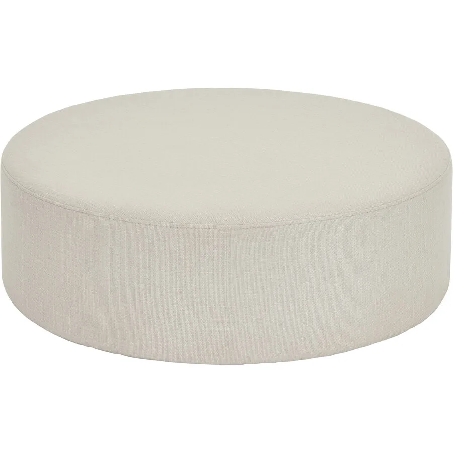 Hocker Kadira Hellbeige Stoff B 80 H 30 cm