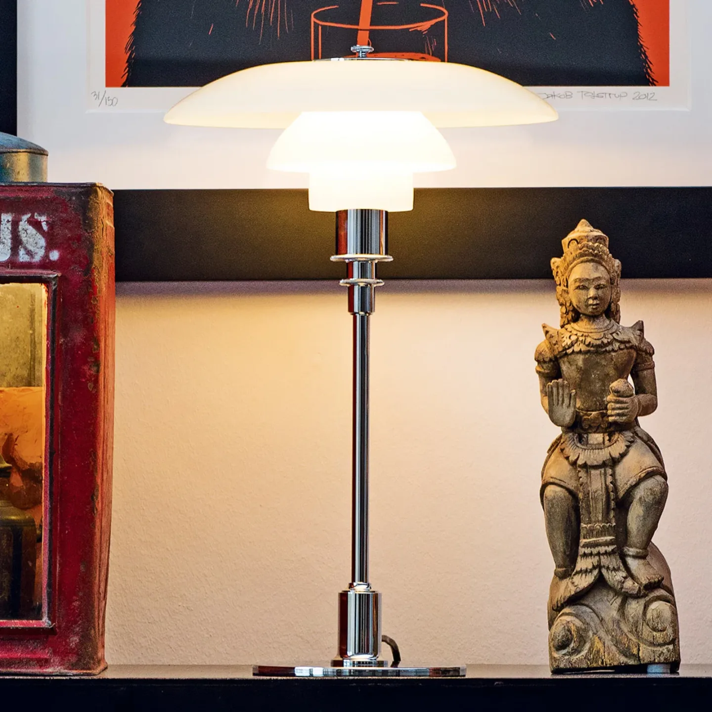Louis Poulsen PH 2/1 bordslampa Krom