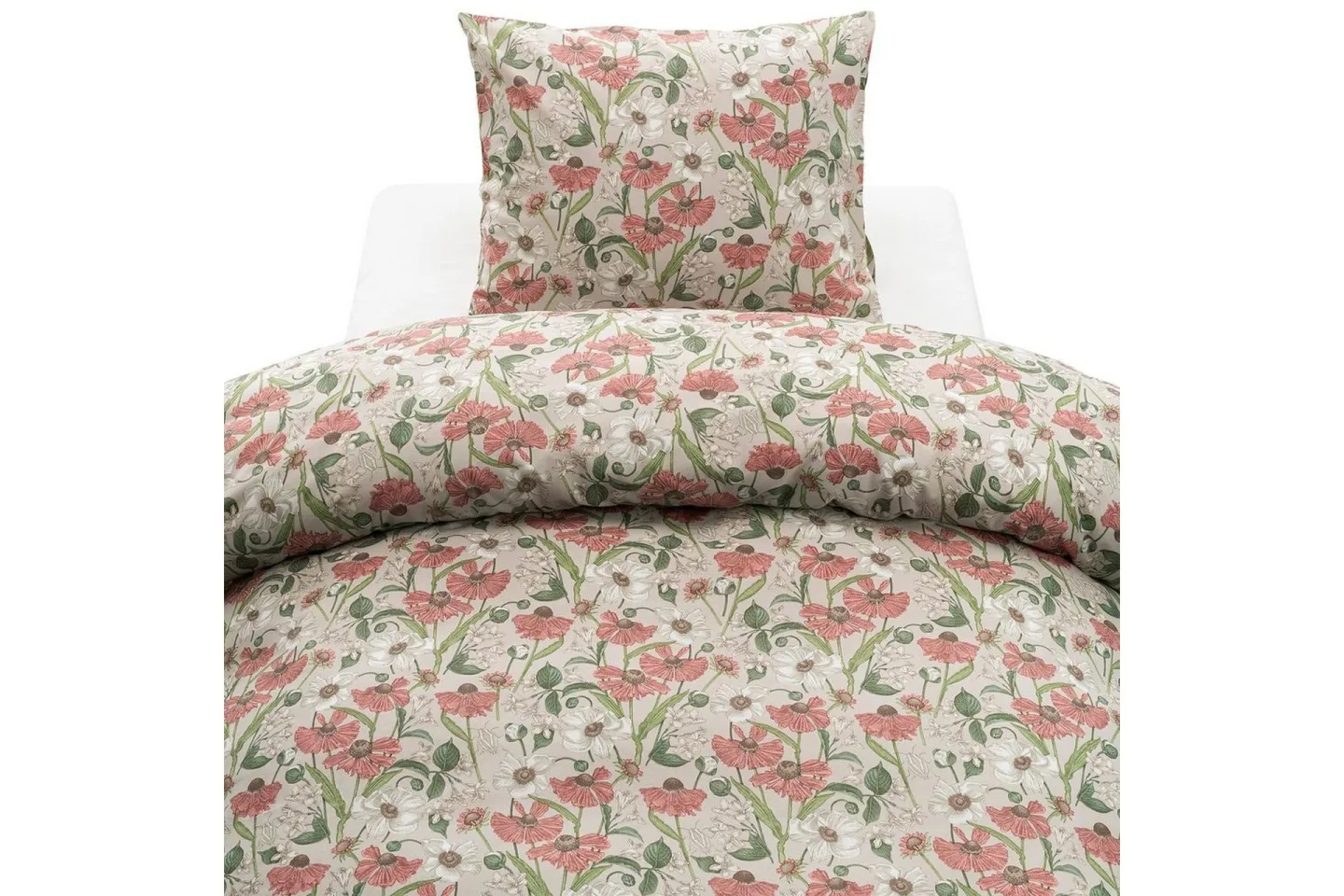 Påslakanset Enkelsäng 2-Dels Fleur - Rosa