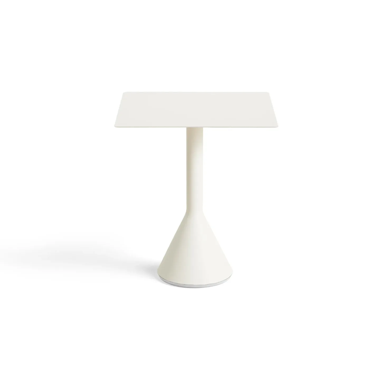 HAY Palissade Cone quadratischer Café-Tisch 65x65 cm Cream white