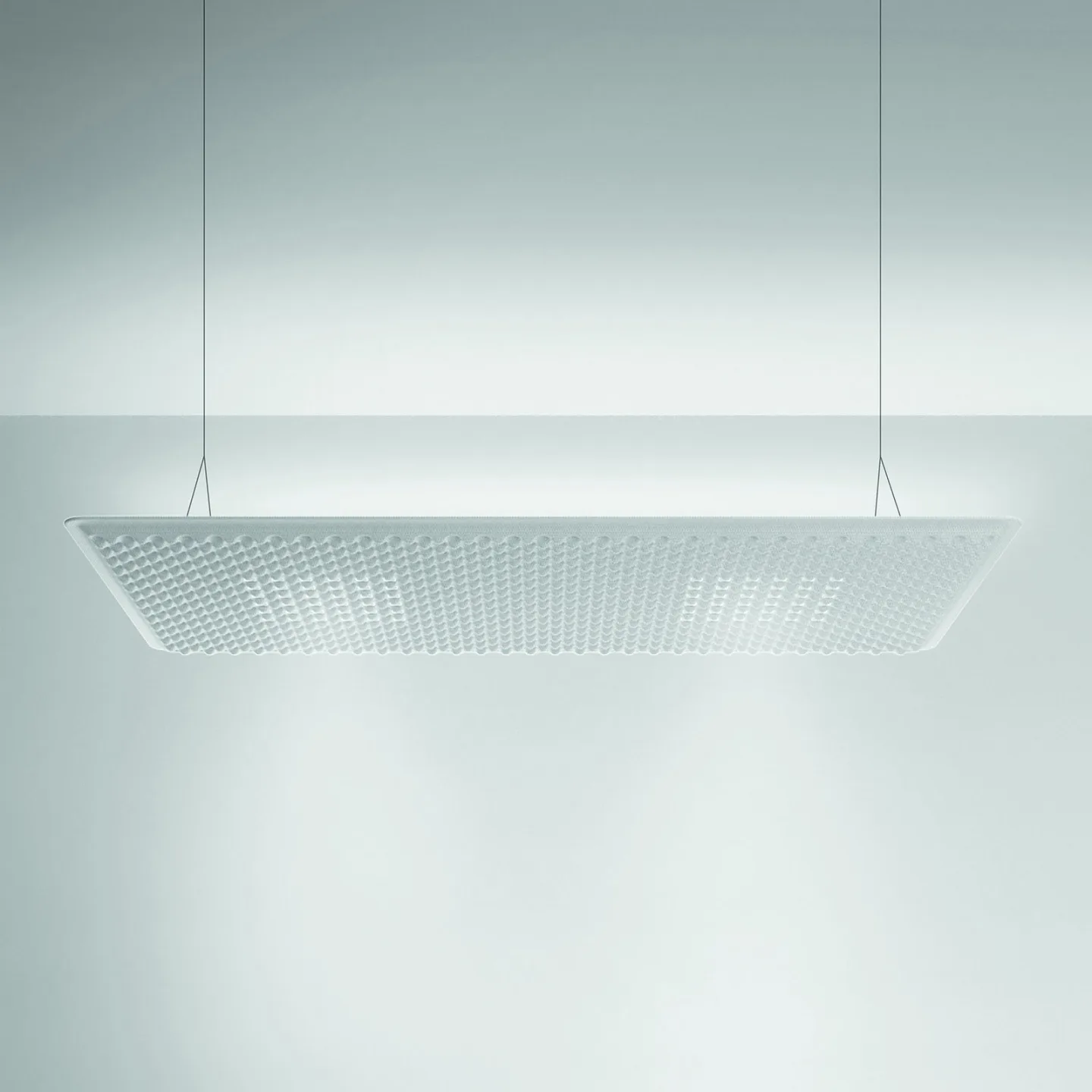 Eggboard Matrix Up/Down LED-Hängeleuchte, weiß, 160 cm, 3.000 K - Artemide - Arbeitszimmer / Büro - Modern - Kunststoff - Einflammig