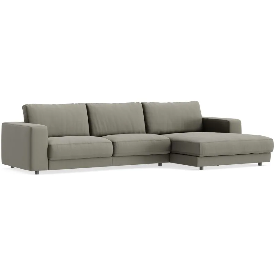 Ecksofa Ava Rechts Bezug: 100% Polyester anthrazit B 330 T 170 cm - Möbel Konfigurator: Traummöbel individuell zusammenstellen