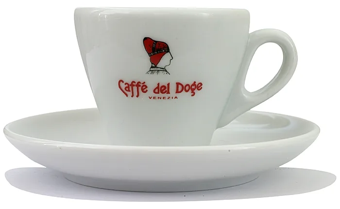Del doge espressokopp 6 pack med fat