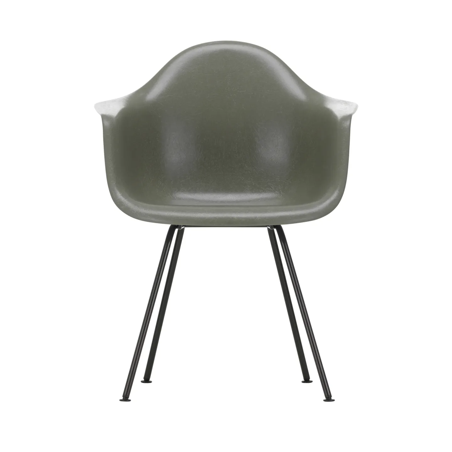 Vitra Eames Fiberglass Armchair DAX Raw umber-basic dark
