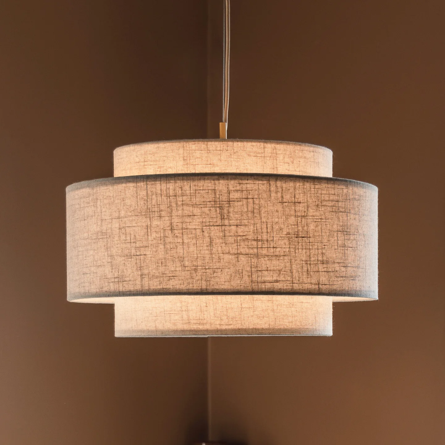 Noah Bouclé hængelampe Ø 50 cm, beige tekstil – Globen Lighting - Stue - Skandinavisk - Stof / tekstil - Med én lyskilde