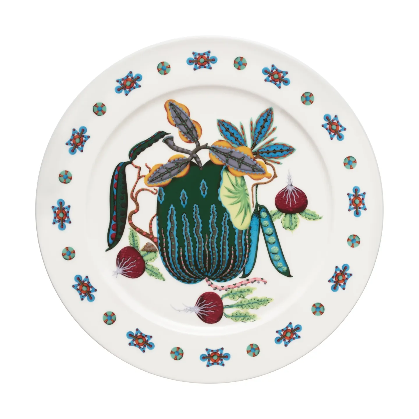 Iittala Taika Sato Teller Ø27 cm Weiß-bunt