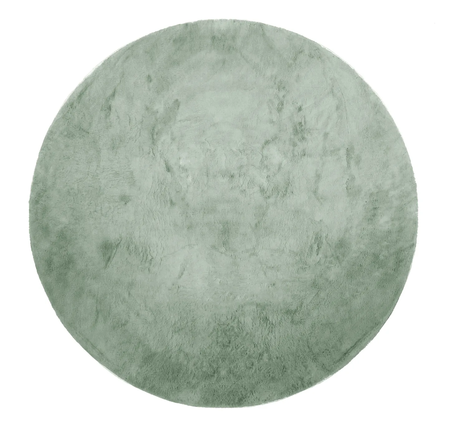 Runde tepper - Aranga Super Soft Fur (grønn) (Størrelse: Ø 200 cm)
