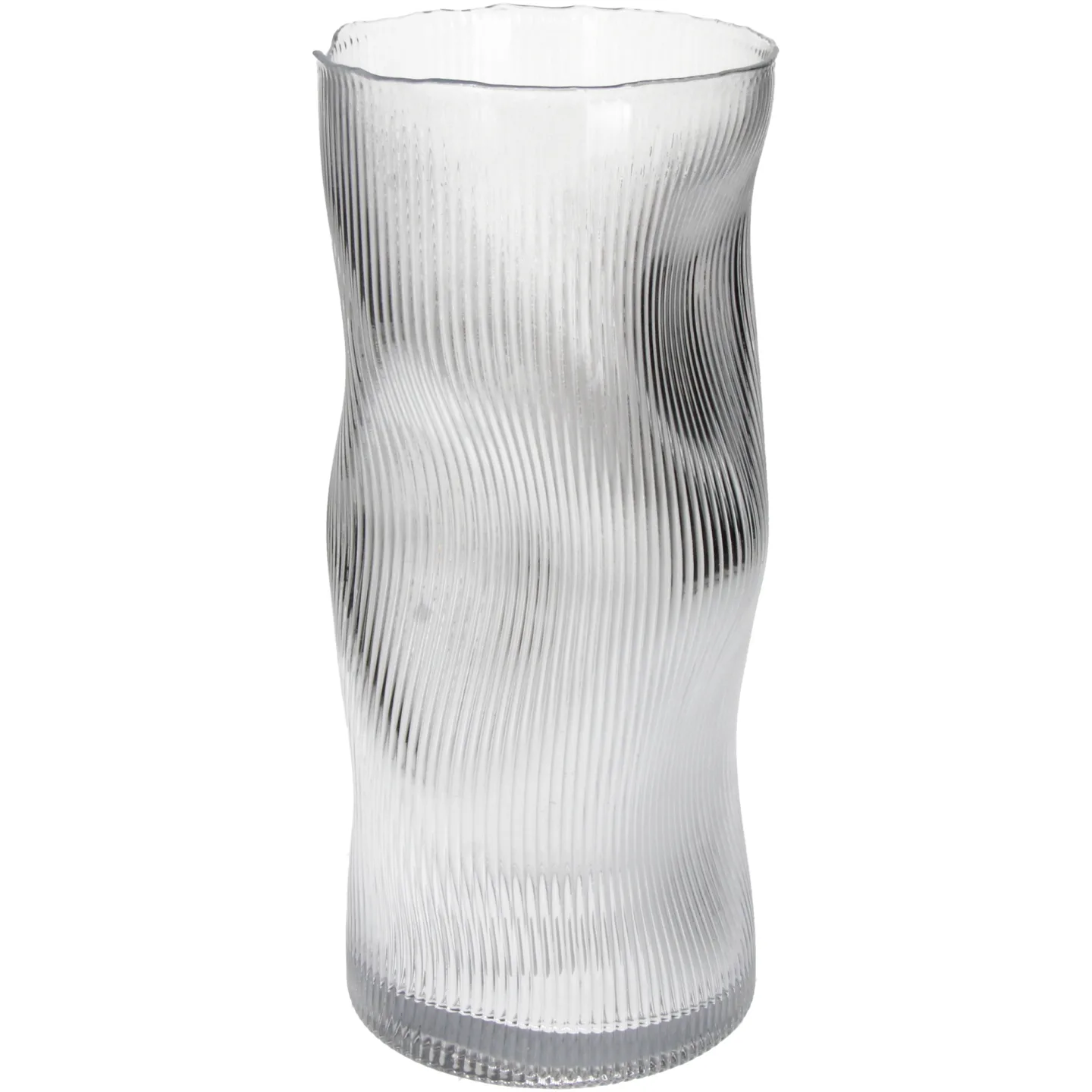 Kersten Vase Stripe, Glas H: 30 cm | Schubiger Möbel