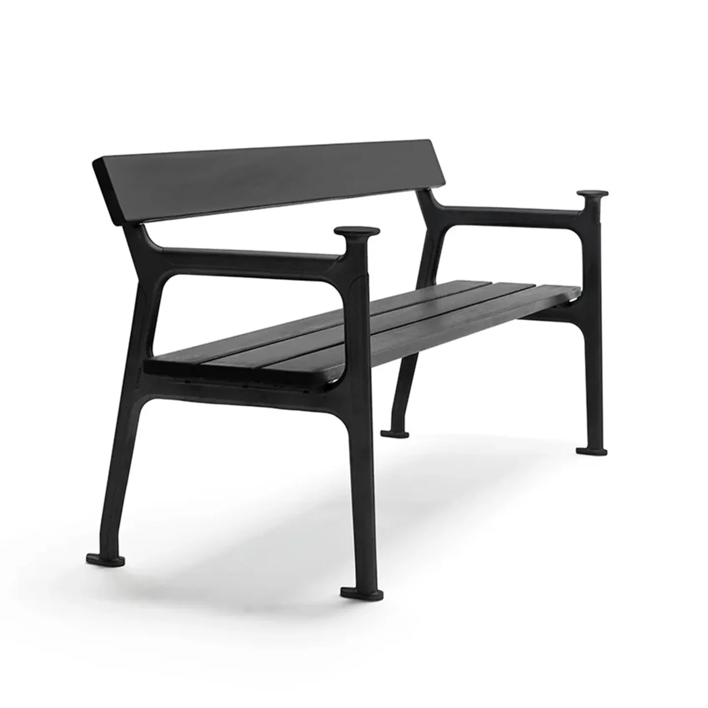 Byarums Bruk - Soffa Vilamoura - Grålackerad Furu/Svartlackerad Aluminium - Soffor utomhus - Mårten Cyrén - Metall/Trä